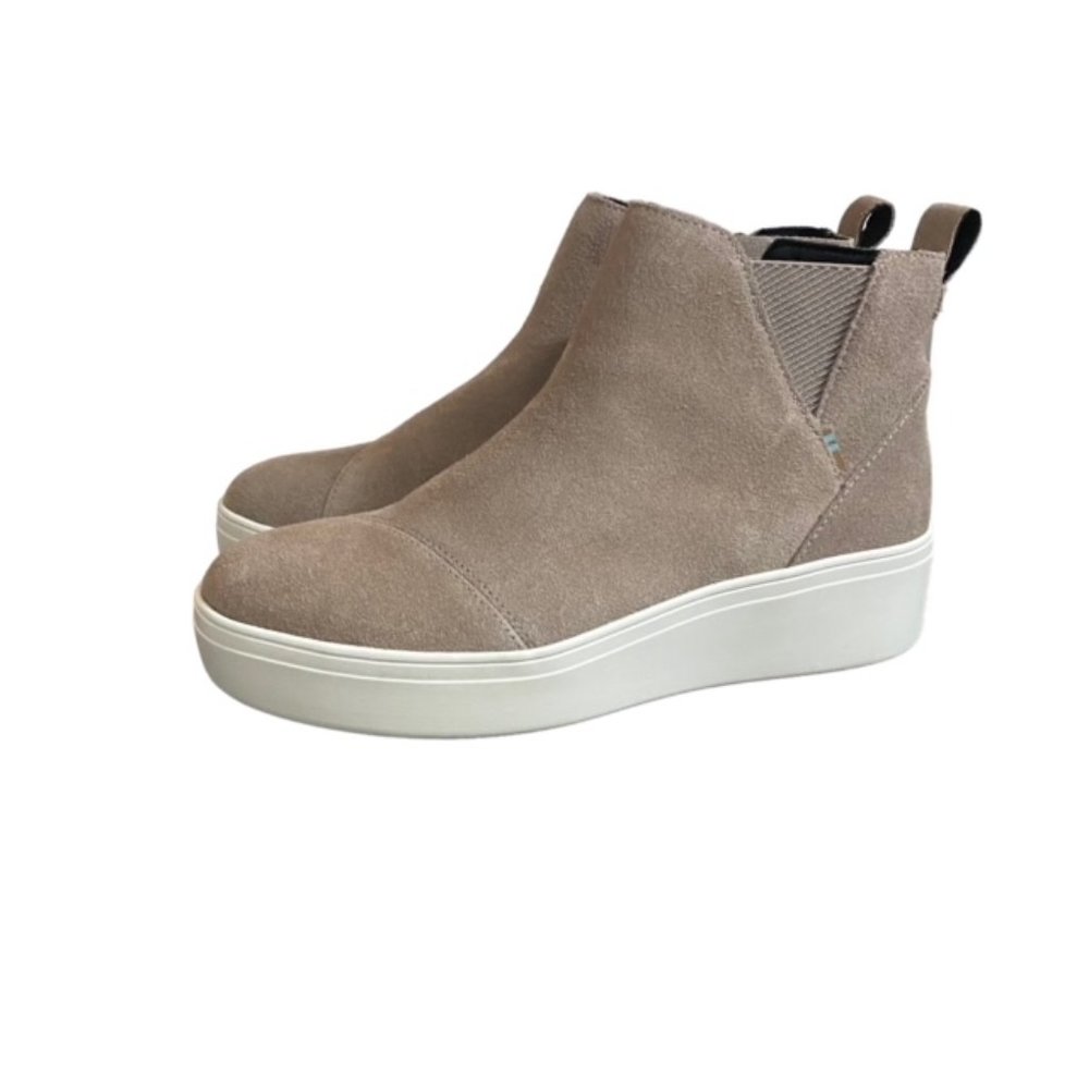 TOMS JAMIE SLIP ON WEDGE SNEAKER SIZE 6.5